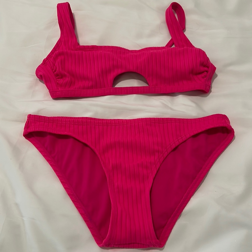 Hot pink bikini